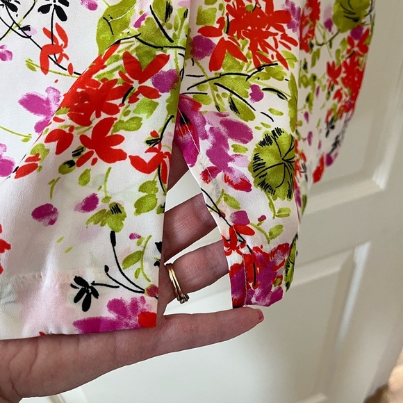 Emma & Michele Sleeveless Floral Neckline Ruffle Dress Women’s Size 10 - Picture 9 of 16